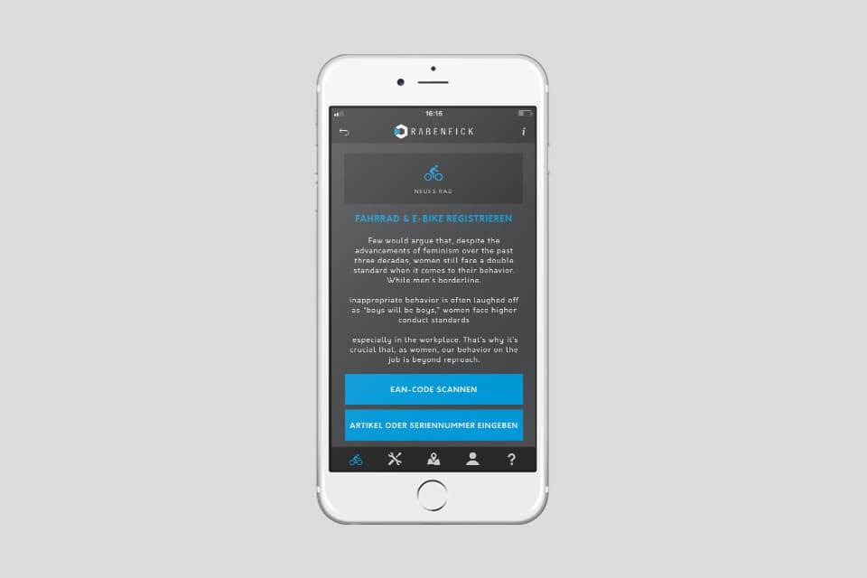 Bike-App von Rabeneick